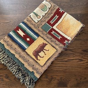 North Woods Multi Tapestry Afghan Throw